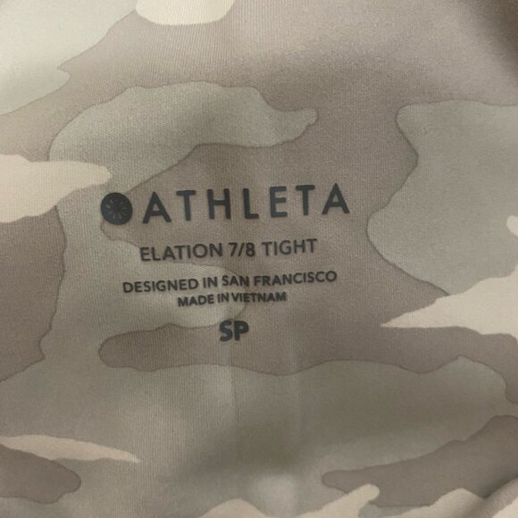 Athleta Elation 7/8 Tan Camo Tight Size SP - Picture 5 of 8